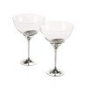 Royal Selangor Pewter Coupe Glass Pair - Domaine Collection Champagne Glasses Set of 2 Pieces Clear Elegant Cocktail Coupette Gift Box for Martini - 3 of 4