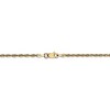 Black Bow Jewelry 2mm, 14k Yellow Gold Light Diamond Cut Rope Chain Necklace - 4 of 4