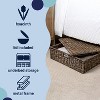 happimess Holden 30" Classic Costal Hand-Woven Hyacinth Wicker Under Bed Storage Basket with Lid - 3 of 4