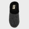 dluxe by dearfoams Women's Knit Slippers - Black - 3 of 4