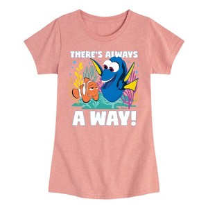 Girls' - Disney - There's Always A Way Fitted Short Sleeve Graphic T-Shirt - 1 of 4