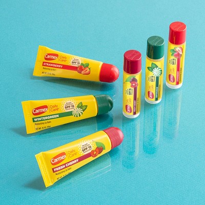 Carmex Daily Care Lip Balm Moisturizing Assorted Stick - SPF 15 - 4pk/0.60oz_3