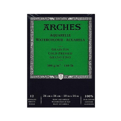 Arches Watercolor Pad 10 In. X 14 In. Cold Pressed 140 Lb. (25836)