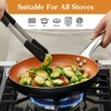 KOCH SYSTEME CS 8 Inch Little Skillet with Lid, Copper Nonstick Frying Pan for Oven & Stove, Small Skillet with Ceramic Coating - 3 of 4