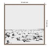 Amanti Art Beach BnW II by Dan Hobday Canvas Wall Art Print Framed 22 x 22-in. - 4 of 4