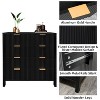 Coucheta 4-Drawer Dresser - Fluted Mid-Century Tall Dresser for Bedroom, Living Room & Closet, Modern Storage Chest with Anti-Tip Design - 4 of 4
