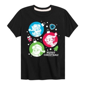 Boys' - Paw Patrol - Christmas Ornaments Rubble Chase Marshall Short Sleeve Graphic T-Shirt - 1 of 4