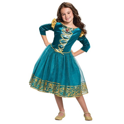 favoriete bezig tweede Toddler Girls' Classic Brave Merida Dress Costume - Size 4-6 - Blue : Target