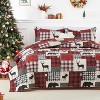 GustoWave Christmas Soft Quilts Coverlet Bed Set with Pillow Shams, Bedding Set - 2 of 4
