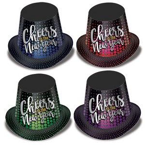 Beistle Cheers To The New Year Hi-Hats, (25/Pkg) Multicolored - 1 of 1