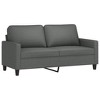 vidaXL 2-Seater Sofa Dark Gray 55.1 in. Fabric - 2 of 4