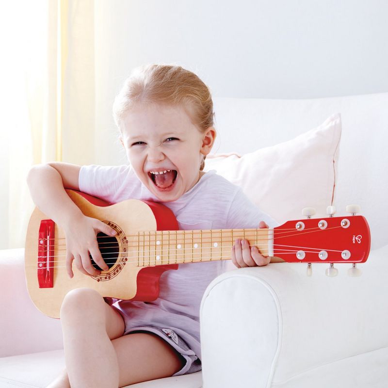 HAPE Red Flame Children's First Musical Guitar, 3 of 5
