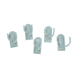 Unique Bargains Utility 3-Hook Adhesive 3.15"x1.38" 5 Pcs - 1 of 4