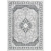 Modern Edge Trim Abstract Area Rug , Washable non-slip and stain resistant rug for living room, suitable for bedrooms, dining room and home office - 2 of 4