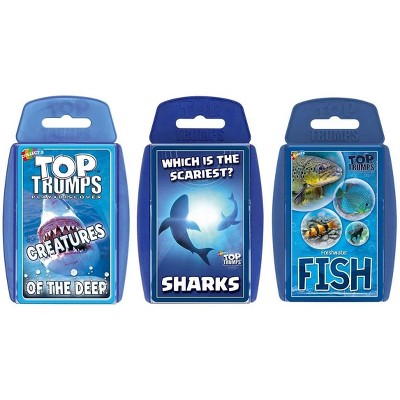 Top Trumps Sea Life Top Trumps Card Game Bundle | Fish | Sharks | Creatures of the Deep