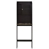 Bathroom Cabinet Over Toilet, Over The Toilet Bathroom Cabinet with 1 Door and Adjustable Shelves Bathroom Storage Cabinet Organizer - 3 of 4