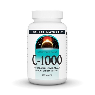 Vitamin C-1000 With Rosehips 1000mg Timed Release by Source Naturals, Inc.  -  100 Sustained Release Tablet