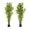 Sapphtopaz Artificial Bamboo Tree in Nursery Pot, Artificial Tree Faux Decorative Plants, Indoor & Outdoor Decor for Living Room, Foyer - 2 of 4