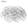 Unique Bargains Heart-Shaped Metal Prevent Tearing Pages Home Office Paper Clip 50 Pcs - 3 of 4