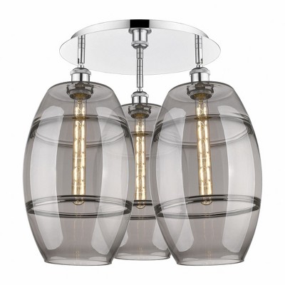 Vaz - 3 Light Flush Mount In Industrial Style-19.5 Inches Tall and 21.75 Inches Wide