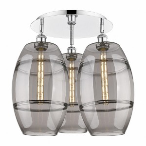 Vaz - 3 Light Flush Mount In Industrial Style-19.5 Inches Tall and 21.75 Inches Wide - 1 of 1