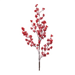 Snowy Winter Berry Branch (Set of 4) - 1 of 2