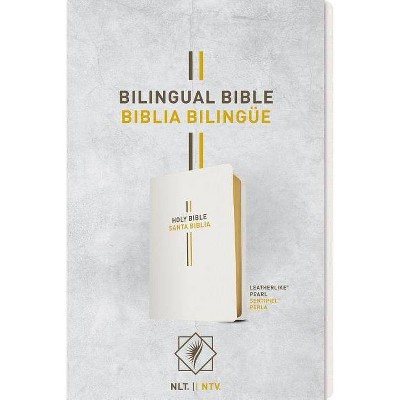 Bilingual Bible / Biblia Bilingue NLT/Ntv - (Leather Bound)