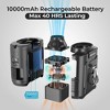 Panergy 10000mAh Portable Waist Clip Fan,40H Cooling Personal Wearable Fan,5 Speeds 16000RPM, Rechargeable With Dual Clip & Flashlight - 3 of 4