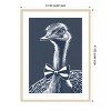 Amanti Art Ostrich with bow tie by Andreas Magnusson Wood Framed Wall Art Print - 4 of 4