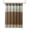 PAGED 72x72 Inch Shower Curtain Elegant Shower Curtain with Color Block Stitching Design for Bathroom, Machine Washable - 2 of 4