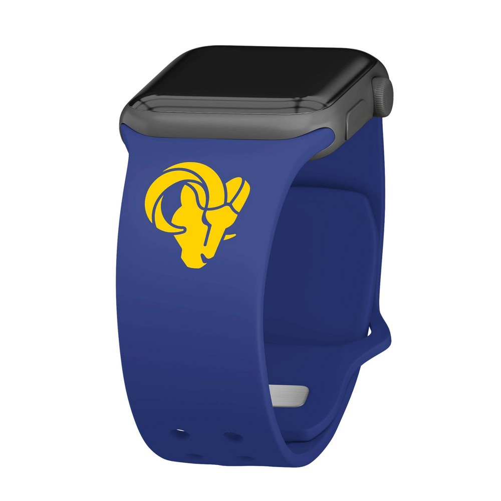 Photos - Watch Strap NFL Los Angeles Rams Apple Watch Compatible Silicone Band 42/44/45/49mm 