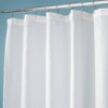 iDESIGN Carlton Fabric Shower Curtain White - 3 of 4