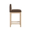 Meridian Furniture,Conrad Brown Velvet Counter Stool - 4 of 4