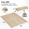 Docred Wood Foldable Slatted Bed, Easy Assembly Wood Bunkie Board, Mattress Support for Bed Frames, Box Spring or Bed Slat Replacement(Full) - 2 of 4