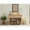 Okak Farmhouse Console Dressers with Drawers&Doors,Chest of Drawers for Bedroom,Living Room,Rustic Wooden Dresser Large Wall Cabinet - 4 of 4