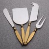Inox Artisans Twisted Urban Vintage Gold Cheese Knife 4 Pc. Set - 3 of 4