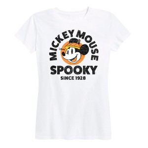 Women's Disney Spooky Since 1928 Short Sleeve Graphic T-Shirt - White - 1X - 1 of 4