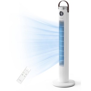 ZACHVO 46" Oscillating Tower Fan, Remote, 24H Timer,3 Speeds, Bladeless - 1 of 4