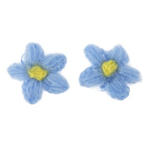 Unique Bargains Wool Yarn Flower Shoelace Charms 1 Pair - 1 of 4