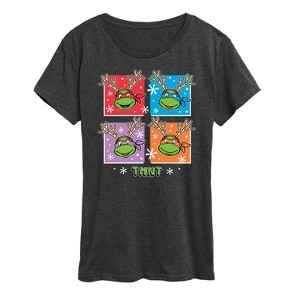 Women's - Teenage Mutant Ninja Turtles - Character Grid Short Sleeve Graphic T-Shirt - 1 of 4