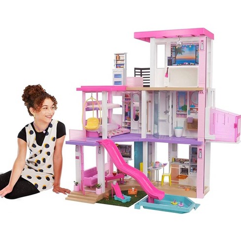 Barbie Dream House Doll house 3-Story With Furniture, Dolls And