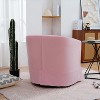 Acekool Modern Swivel Chair, Upholstered Accent Armchair with Wide Seat & Elastic Cushion for Living Room, Bedroom, Office - 4 of 4