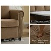 2-in-1 Queen Pull-Out Sleeper Sofa Bed, 3-Seater w/ 3.35" Memory Foam Mattress, Sturdy Wood & Iron Frame, Easy Assembly - 4 of 4