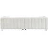 VASIP Spacious 102-Inch Beige Teddy Fleece Sofa for Living Room, Bedroom, or Apartment - Comes with Two Comfy Throw Pillows & Supported - 4 of 4