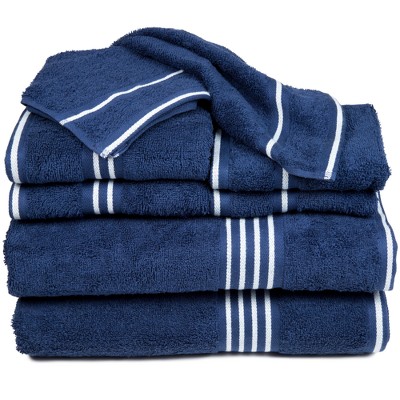 navy bathroom towels