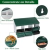 Slickblue Chicken Coop Nesting Box, Hen-Friendly Design, Steel & Plastic, Single to Triple Compartment, Red/Green - 3 of 4