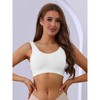 Allegra K Women's Soft Breathable U Back Push-up Full Coverage Bras without Underwire - 4 of 4