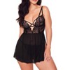 Adore Me Women's Rae Babydoll Lingerie - 2 of 4