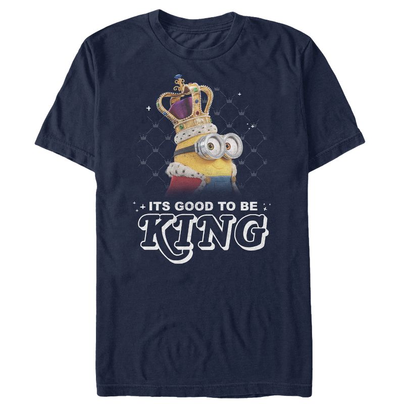 Men's Despicable Me Minion Good to Be King T-Shirt, 1 of 5