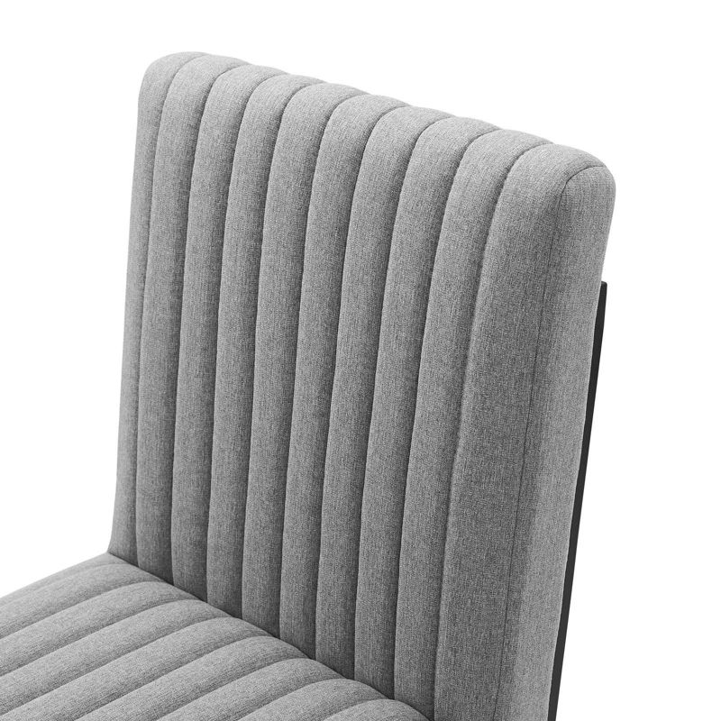 Indulge Channel Tufted Fabric Armless Dining Chair - Modway, 4 of 8